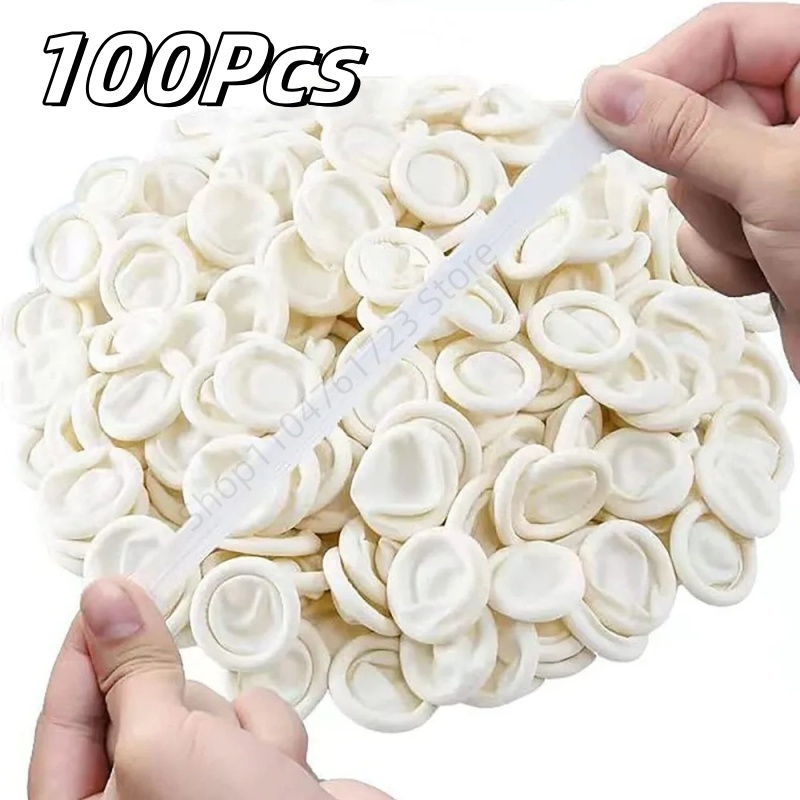 Disposable Gloves Nitrile - 100 Unidades de Protetores de Dedo