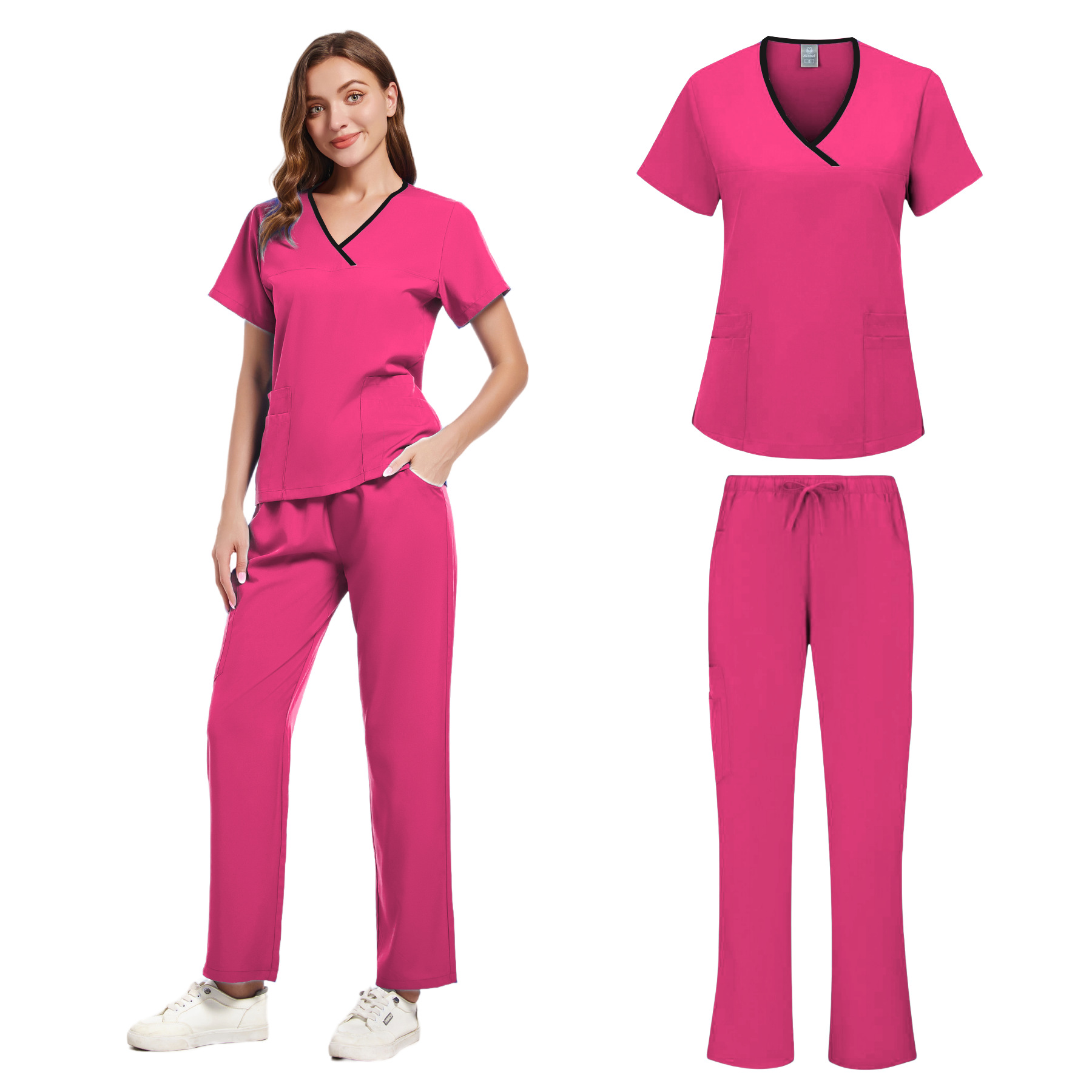 Medical Lab Hospital - Mulheres fino ajuste esfrega conjuntos uniformes