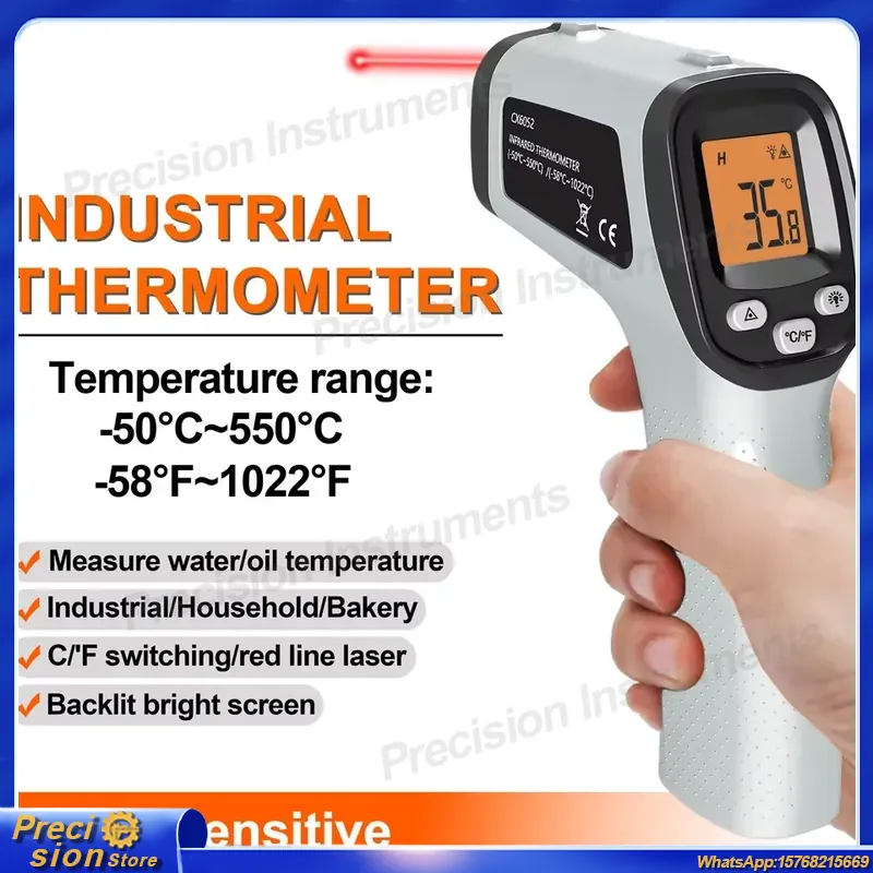Digital Thermometer Infrared - Termômetro Infravermelho Digital Portátil Sem Contato