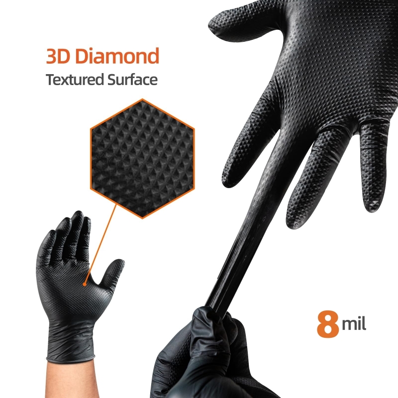 Luvas de Nitrilo Pretas Descar - Disposable Gloves Nitrile avaliação e preço