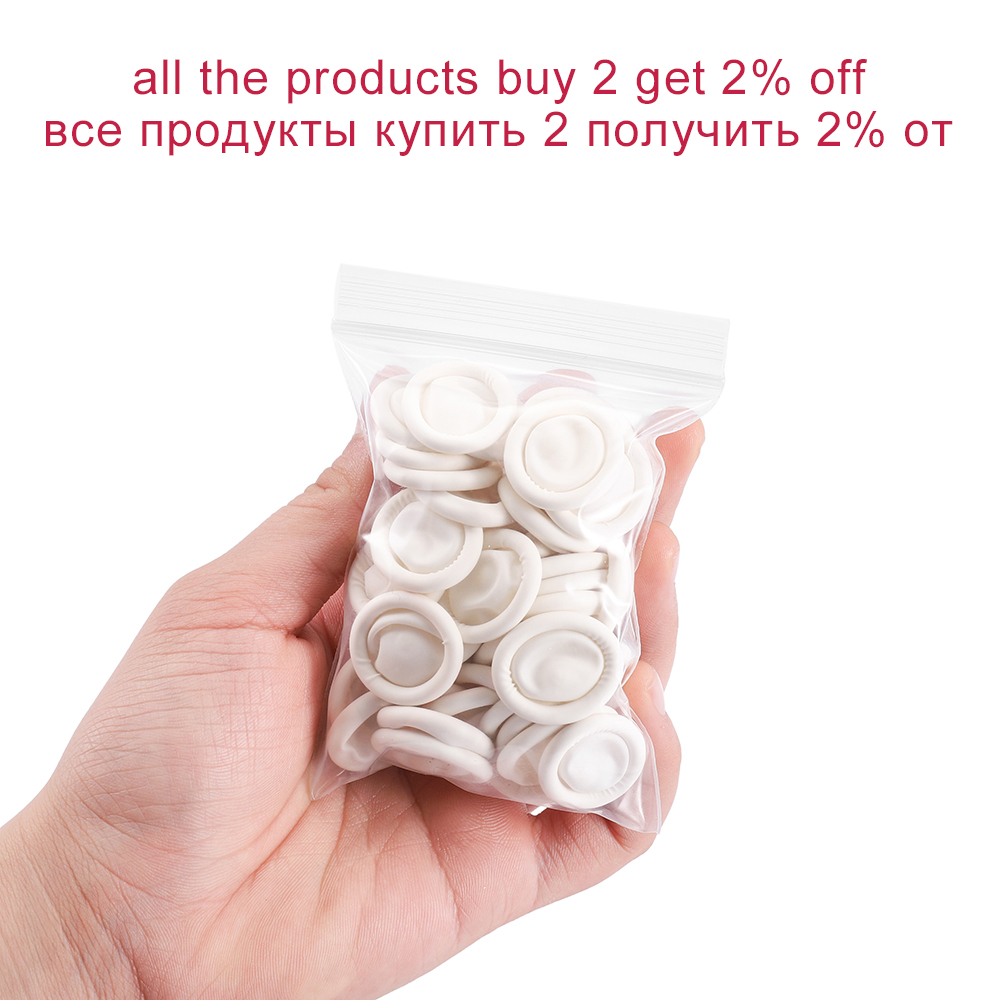 50/100 pçs branco descartável  - Disposable Gloves Nitrile avaliação e preço