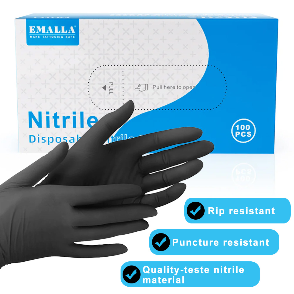 100/50/10 pçs luvas descartáve - Disposable Gloves Nitrile avaliação e preço