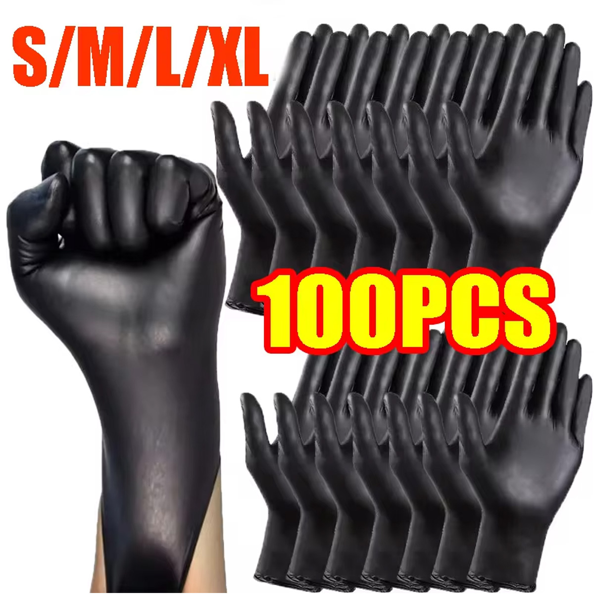 10/20/50/100 pçs luvas descart - Disposable Gloves Nitrile avaliação e preço