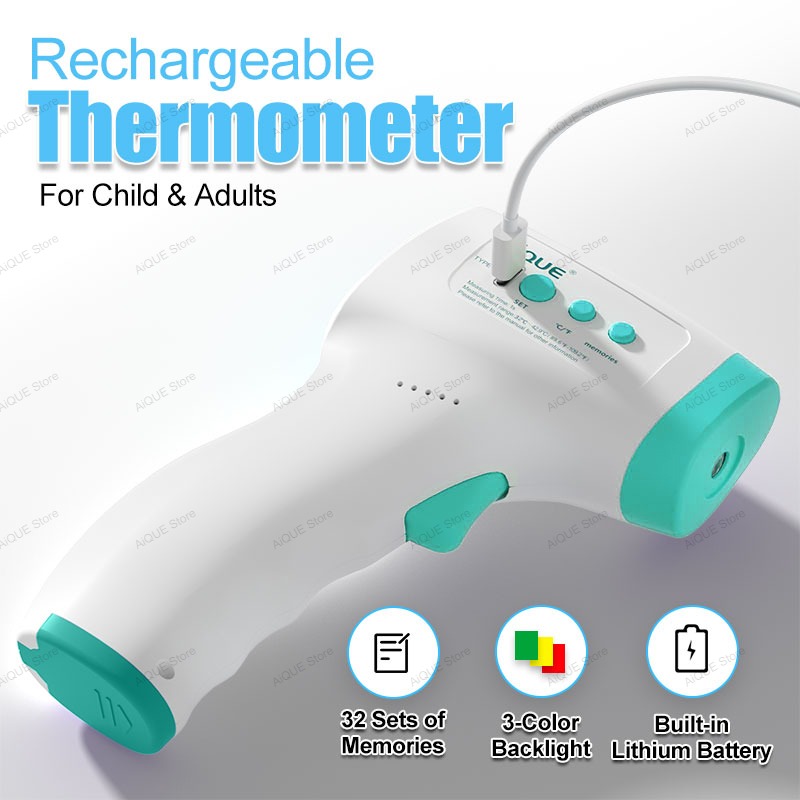 Digital recarregável AiQUE ℃ ℉ - Digital Thermometer Infrared avaliação e preço
