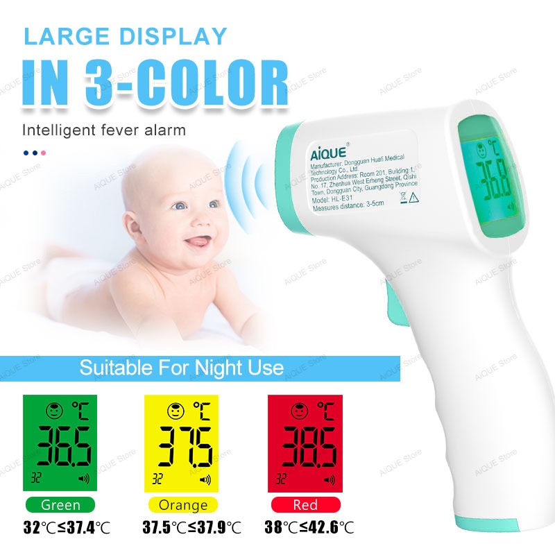 Digital recarregável AiQUE ℃ ℉ - Digital Thermometer Infrared avaliação e preço