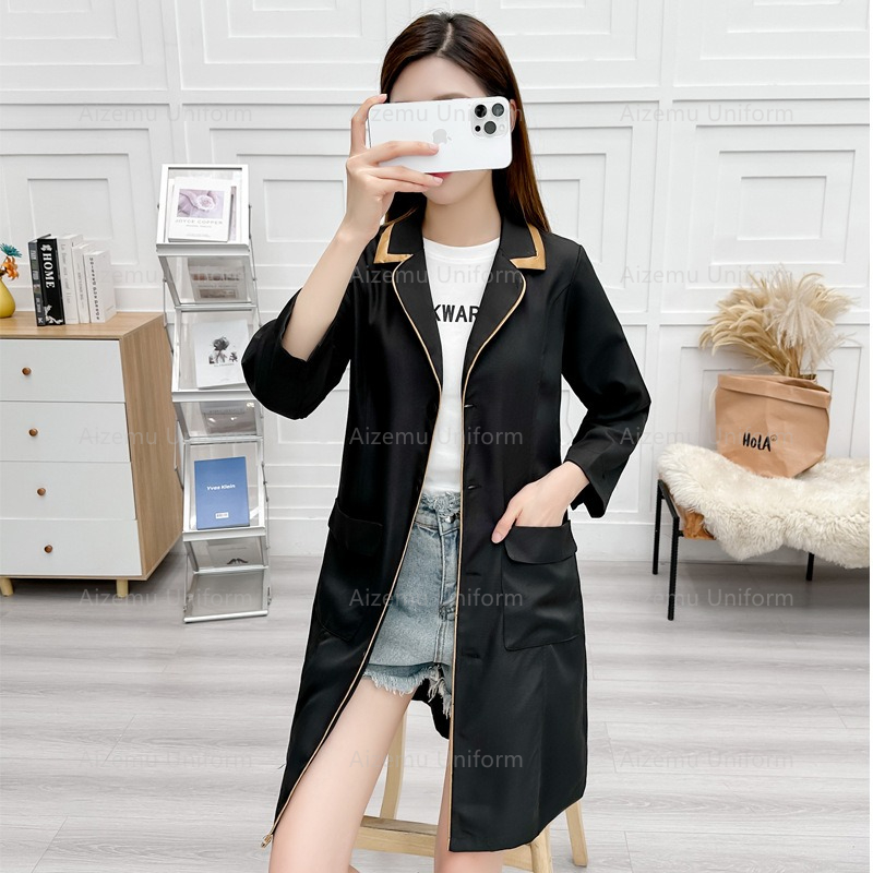 Uniforme de beleza preto com r - Medical Lab Hospital avaliação e preço