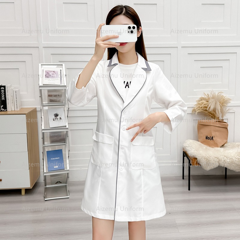 Uniforme de beleza preto com r - Medical Lab Hospital avaliação e preço