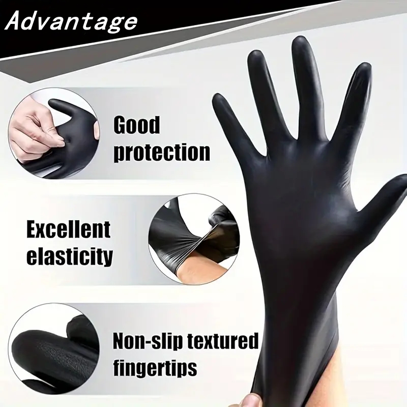 Luvas descartáveis pretas de n - Disposable Gloves Nitrile avaliação e preço