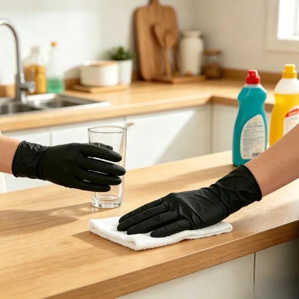 100PCS/Box Luvas de Nitrilo Pr - Disposable Gloves Nitrile avaliação e preço