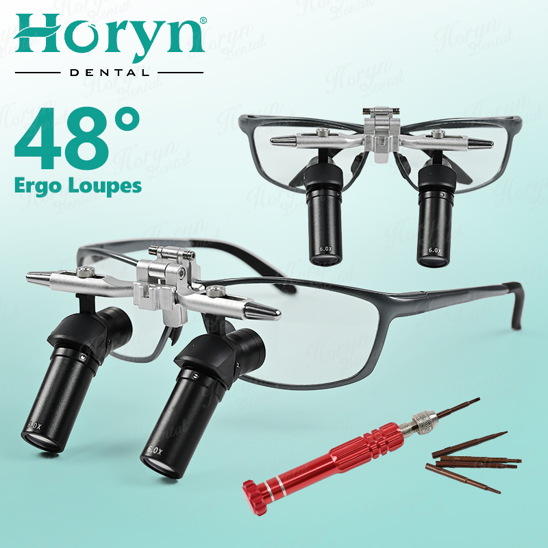 Dental 48 °   Ergo lupas 4x 5x - Medical Lab Equipment avaliação e preço