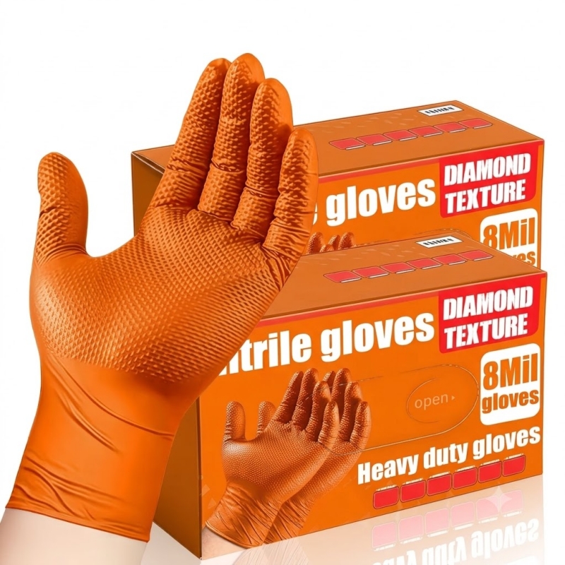 Luvas de Nitrilo Laranja Refor - Disposable Gloves Nitrile avaliação e preço