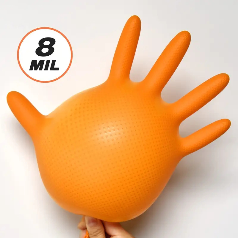 Luvas de Nitrilo Laranja Refor - Disposable Gloves Nitrile avaliação e preço