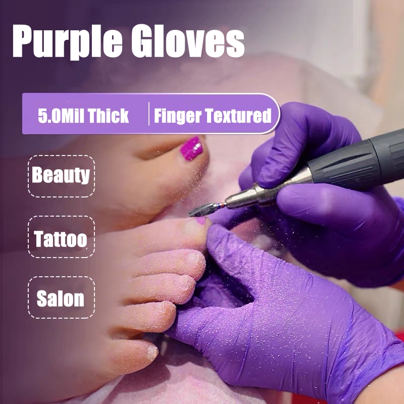 50/100 pçs luvas de nitrilo vi - Disposable Gloves Nitrile avaliação e preço