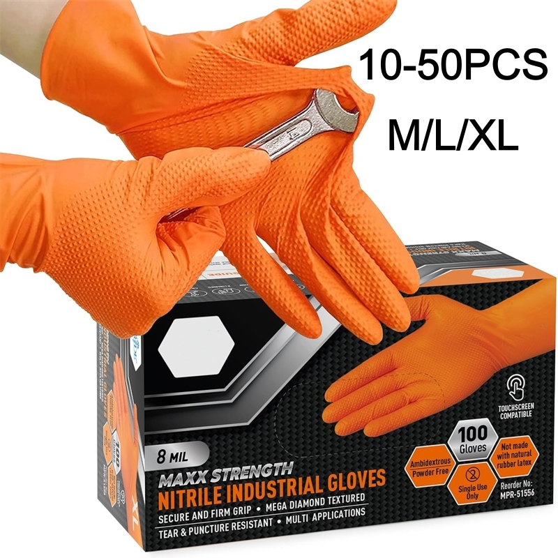 Luvas de nitrilo laranja resis - Disposable Gloves Nitrile avaliação e preço