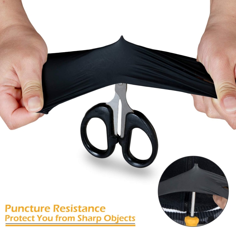 100PCS Luvas de Nitrilo Pretas - Disposable Gloves Nitrile avaliação e preço