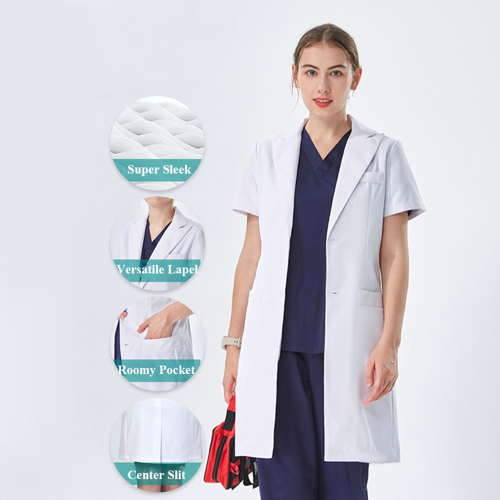 Jaleco Branco Feminino com Gol - Medical Lab Hospital avaliação e preço